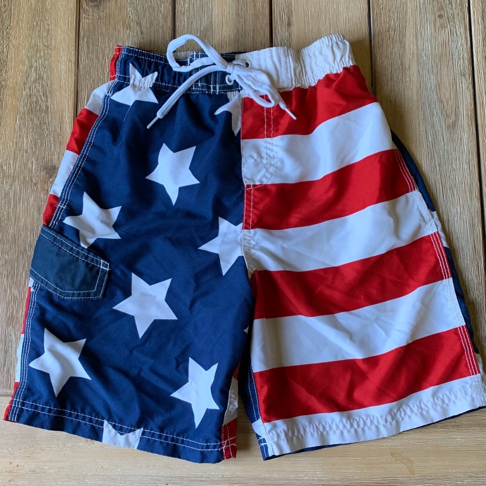 Boys America swim trunks